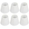 6PCS Fabric Chandelier Lampshade Wall Lamp Cover Shade for Living Room Bedroom Hotel Decor