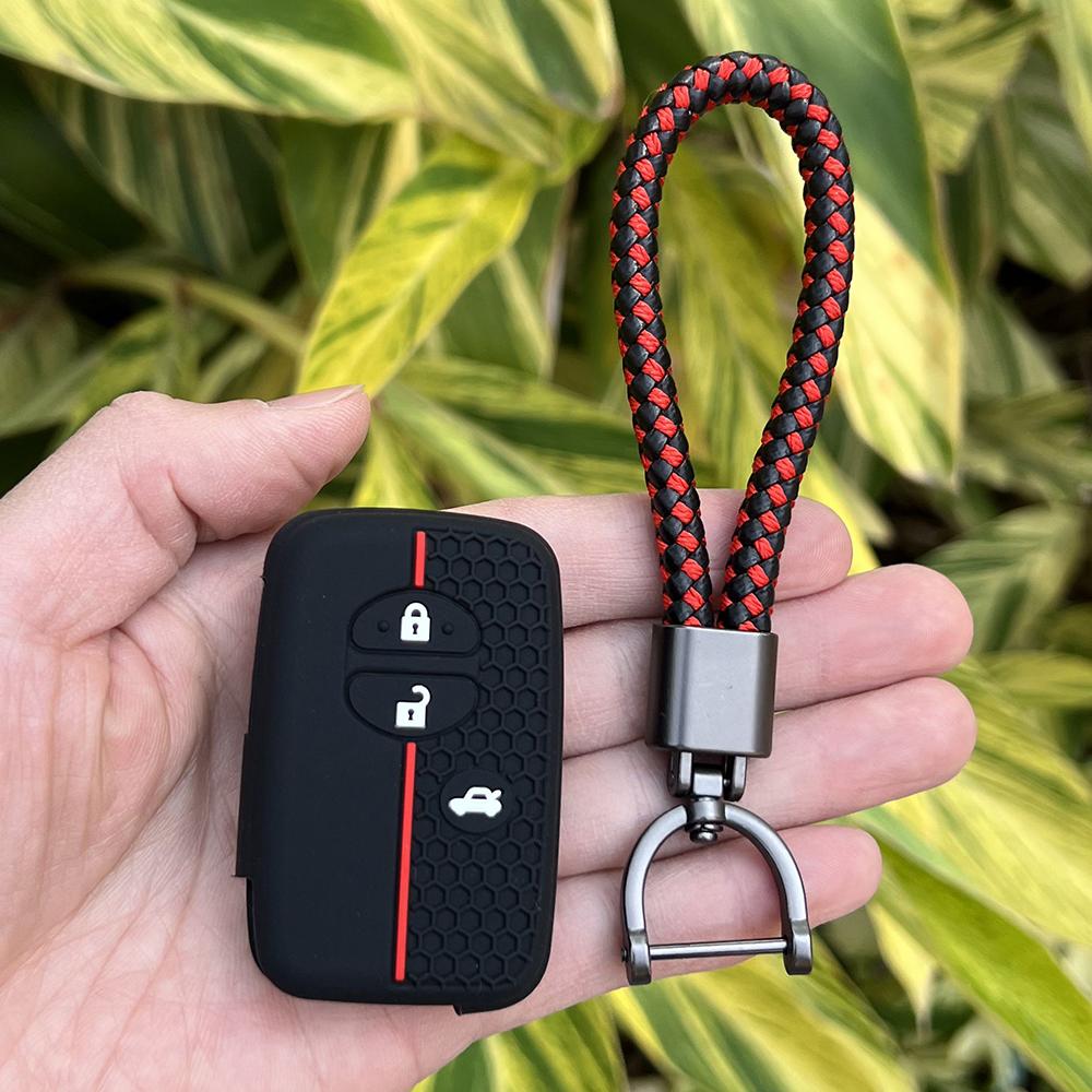 Силиконовый чехол-держатель для ключа-брелока автомобиля для Toyota Camry Prius Land Cruiser Prado 150 Crown для Subaru Foreste XV Remote