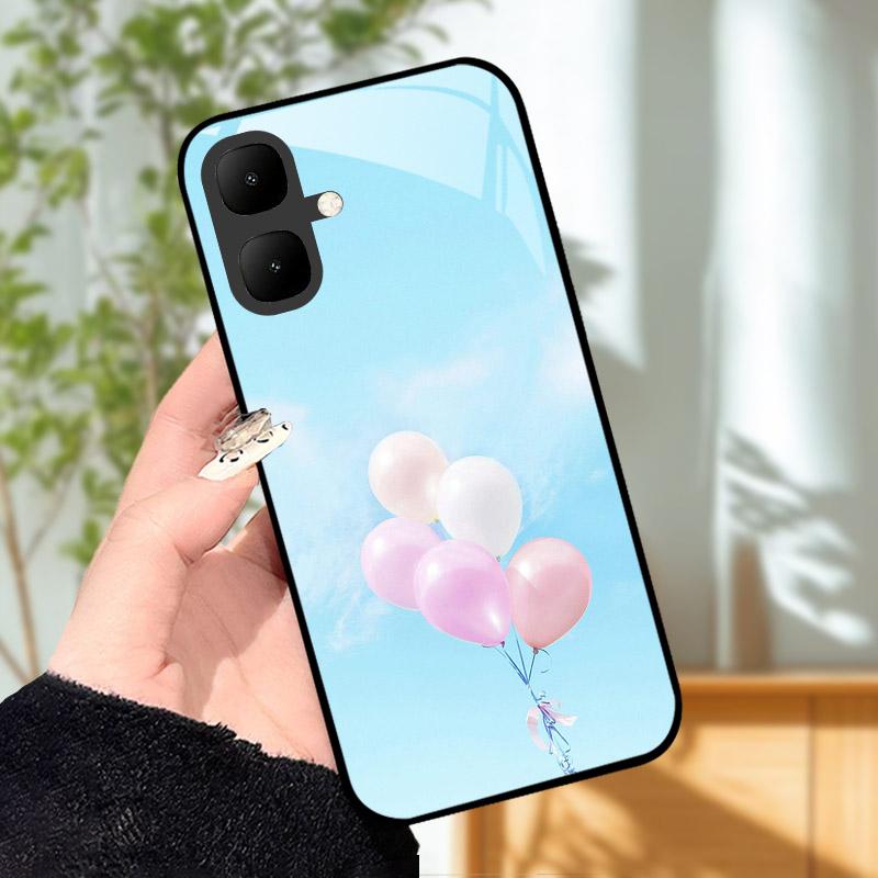 Для Infinix Smart 10 X6725 Чехол Закаленное Стекло Ударопрочная Задняя Крышка Чехлы Для Телефона Для Tecno Pop 10 Защитный Чехол Для Камеры Fundas