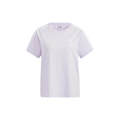 Футболка Neo Crew Neck в полоску, повседневная, женская, светло-фиолетовая HE4513