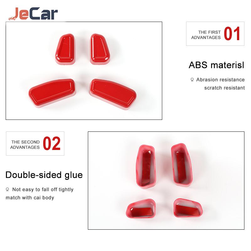 ABS Car Electric Seat Adjustment Decoration Cover Trim Sticker For Dodge Charger Durango 2011 UP/ RAM 2018 UP Car