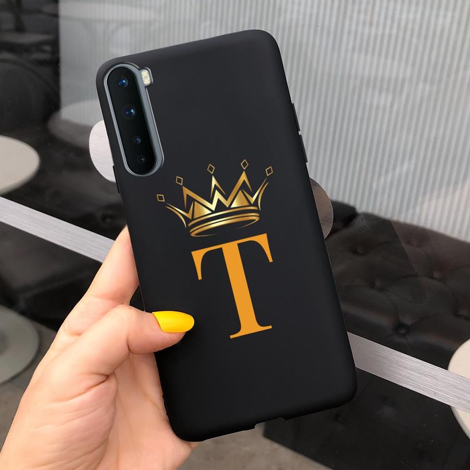 For Oneplus Nord Case AC2001 AC2003 Phone Cover Fashion Crown Letters Slim Matte Capa Soft Funda For One Plus Nord 1+Nord Bumper