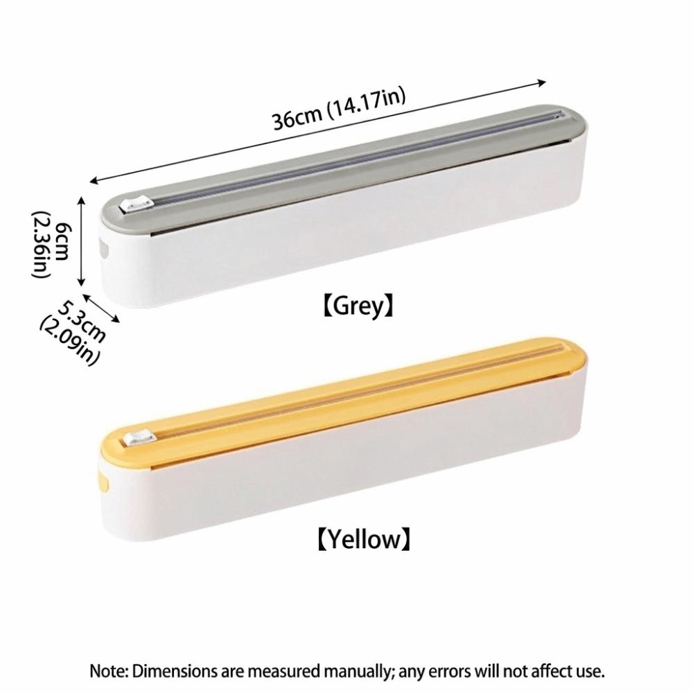 Easy Install Food Cling Film Dispenser Magnetic Stretch Film Cutter Wrap Dispenser Countertop