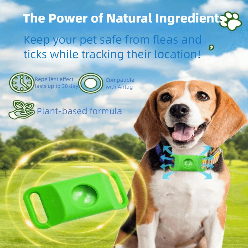Силиконовый репеллент от насекомых для домашних животных, водонепроницаемый, без запаха, ошейник от блох для собак с запасным блоком, товары для животных