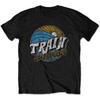 Train T Shirt Wave Band Logo retro vintage new Official Mens Black