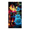 Christmas Fluorescent Door Frame, Door Cover Background, Holiday Party Decoration, Christmas Decoration Hanging Cloth