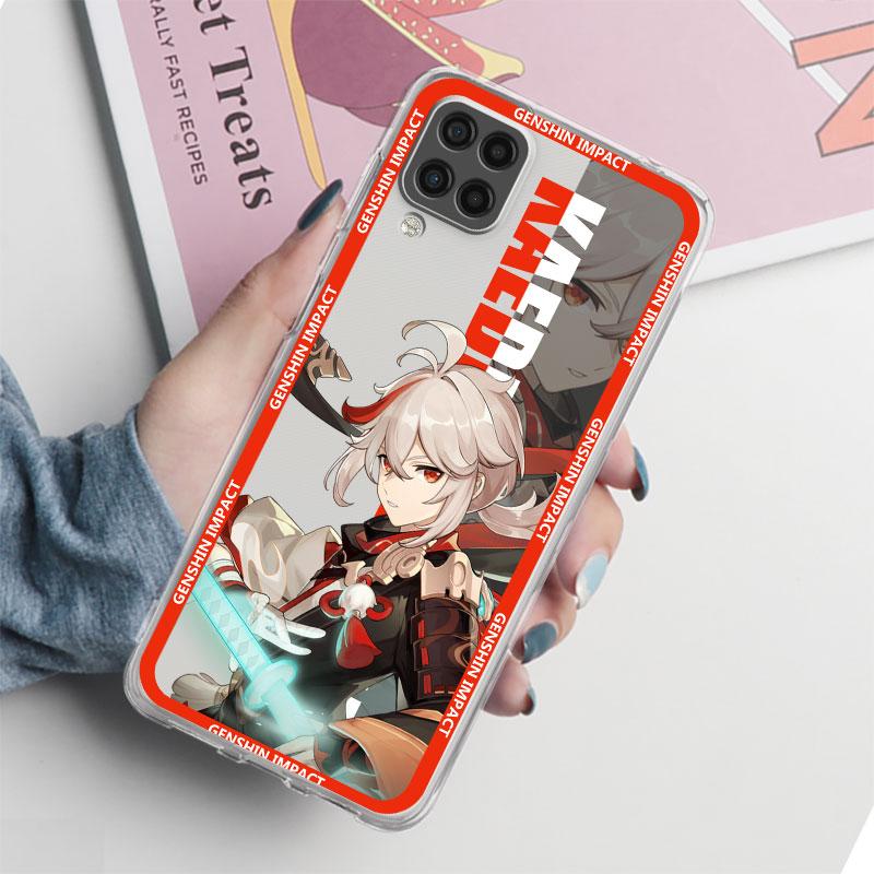 Genshin Impact Game милый прозрачный чехол для Samsung Galaxy A52 A12 A51 A32 A21s A71 A32 A22 50 A70 A31 A72 5G чехол для телефона