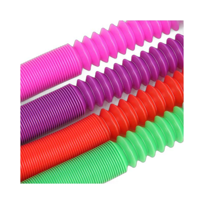 Stretchy Colorful Corrugated Pop Tubes for Stress Relief - Wholesale Decompression Toy.