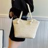 Luxury Design Women Raffia Large Capacity Tote Handbag Summer Beach Vacation Shoulder Bag