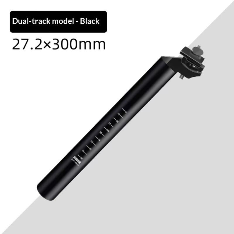 Shockproof Aluminum Alloy Bike Seatpost 300mm 25.4/27.2mm Fit for Road Foldable Bicycle Use