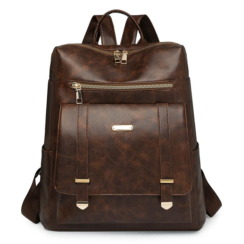 ПУ рюкзак ретро рюкзак большой емкости женская дорожная сумка