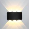 Lightess LED Bracket Light, Entryway Light, Wall Light, Waterproof and Rainproof Wall Lamp for Indoor and Outdoor Use, LED Gate Post Light, High
