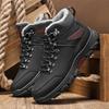Men's Boots Winter High Top Waterproof Snow Boots Platform Plush Warm CottonShoes Outdoor Non-slip Hiking Travel Boots Plus Size
