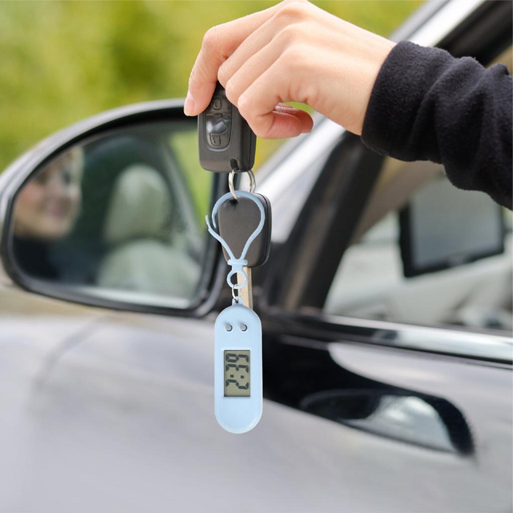 Keychain Clock | Pocket Watch Pendant | Silent Electronic Timepiece For Study Room Classroom Exam, Small Desktop Clock