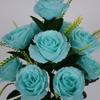 12 Heads Valentine's Day Flowers Mini Crystal Grass Bouquet Natural Simulated Rose  Home Decorative