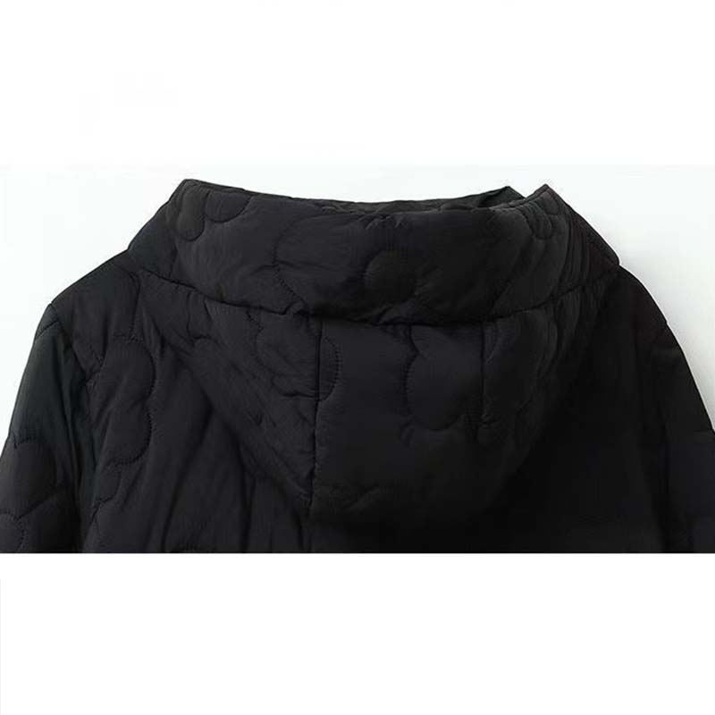 Женская хлопковая куртка с капюшоном, тонкая женская одежда, зимняя, утепленная, модная, свободная, однотонная, на молнии, куртка для поездок на работу в стиле Харадзюку