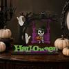 Halloween Table Decorations Funny Desktop Swing Decor, Spooky Home Decor for Living Room Entryway Holiday Displays Tabletop, Gothic Fall Themed