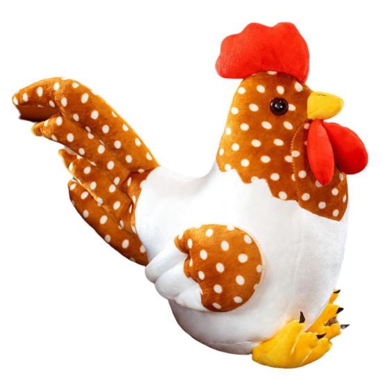 Мягкая кукла, игрушка, мультяшный орнамент, уютное прикосновение, стильный петух, животное, плюшевое пасхальное украшение