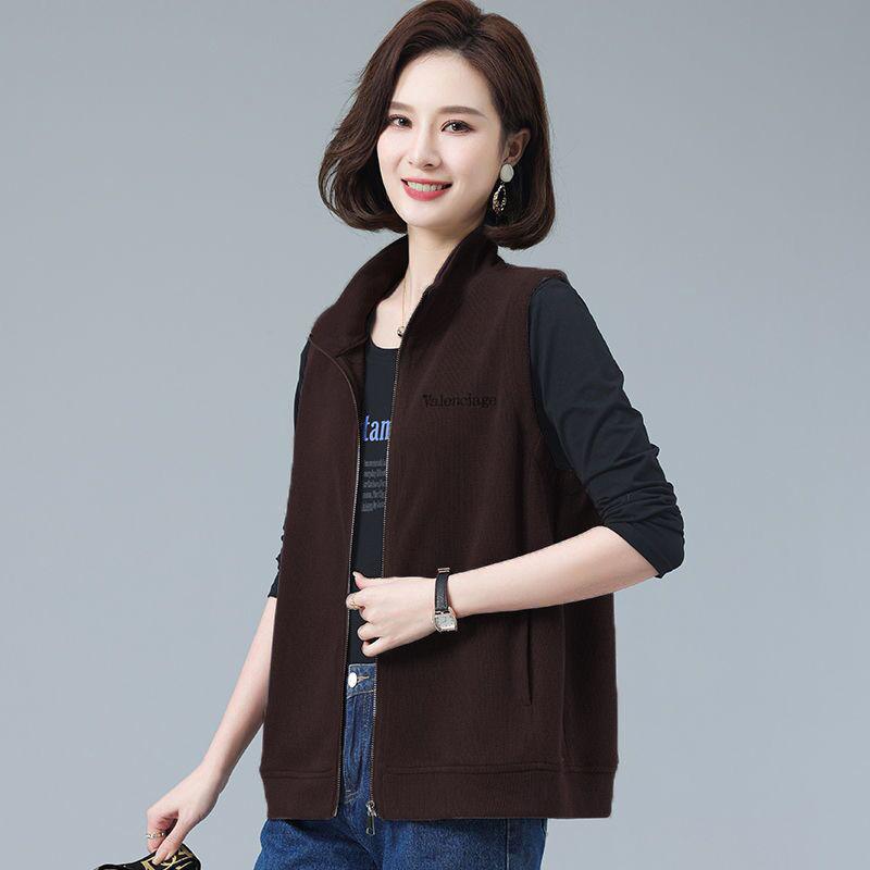 Spring Autumn Cotton Casual Vest Female Korean Version Loose Temperament Fashion Short Waistcoat Jacket