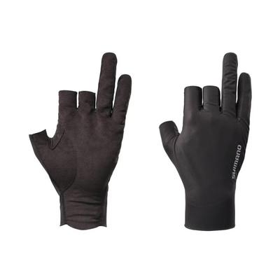 Перчатки Shimano 05 Sensitive Размер 2XL, Трехпалые, GL-006Y, Черные,