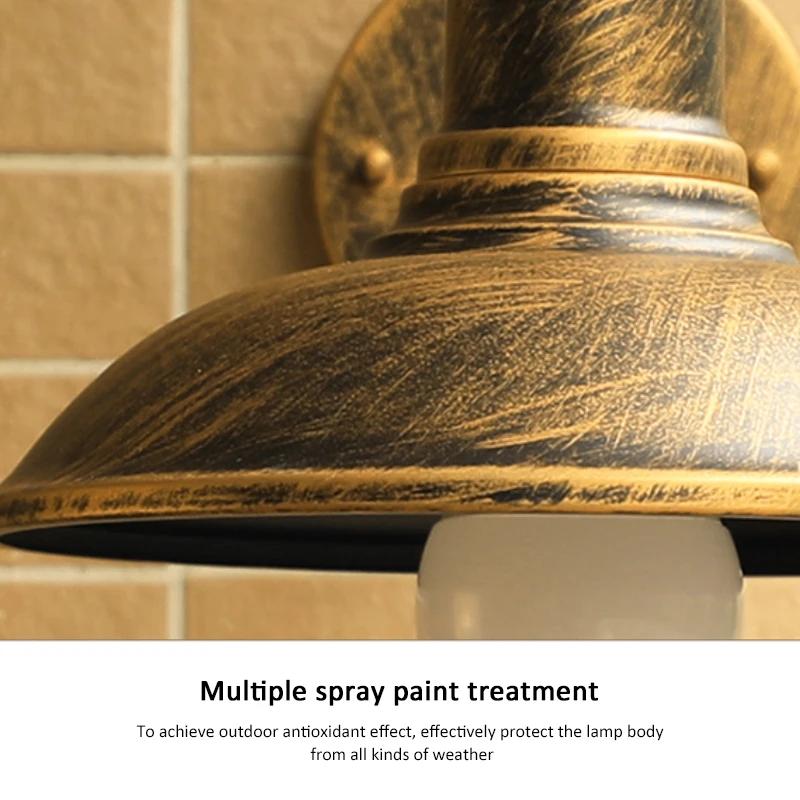 Крыльцо Стена Водонепроницаемый Освещение Двор Коридор Aisel Балкон Винтажные Светильники Ретро Наружный Настенный Светильник Вилла Сад На Открытом Воздухе