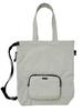 1315 Foldable Lightweight Water Repellent 3WAY Rucksack Tote Bag SN CEOROO Delta CEOROO 02 Gray [Rootote] Packable-B