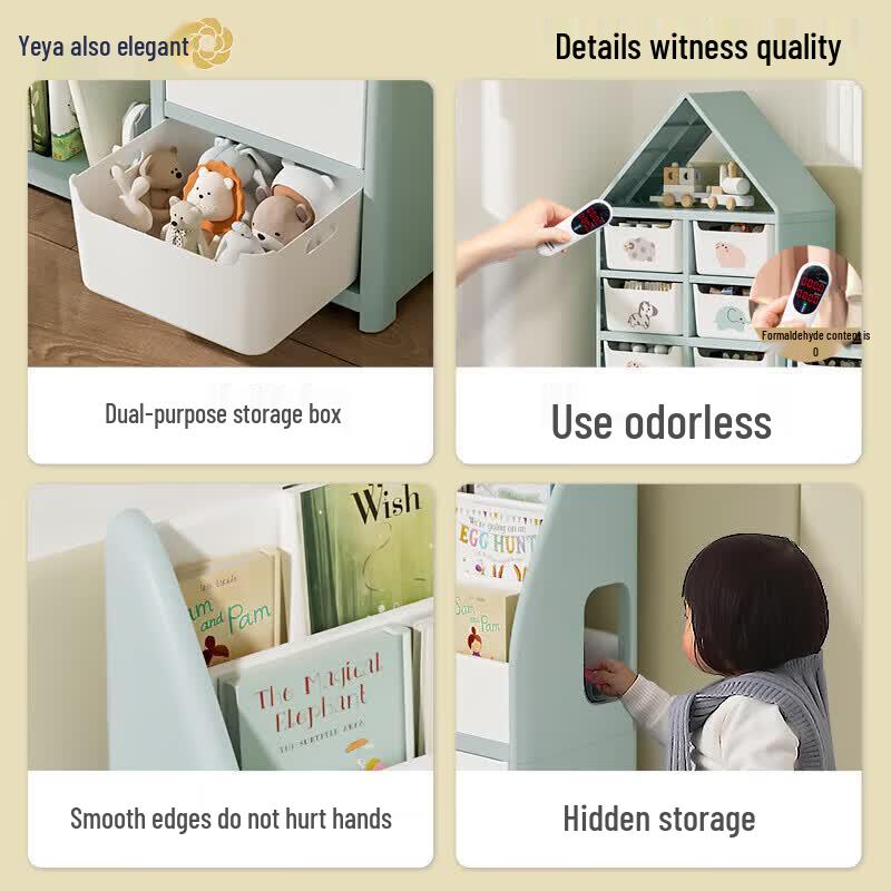 Yeya Kids Bookshelf and Toy Storage Rack
