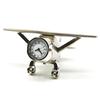 Aeroplane Miniature Stylish Analog Desk Clock Manual Adjustment, Easy Battery Replacement, Ideal for Students Kids Bedroom, Decor for Home, Office