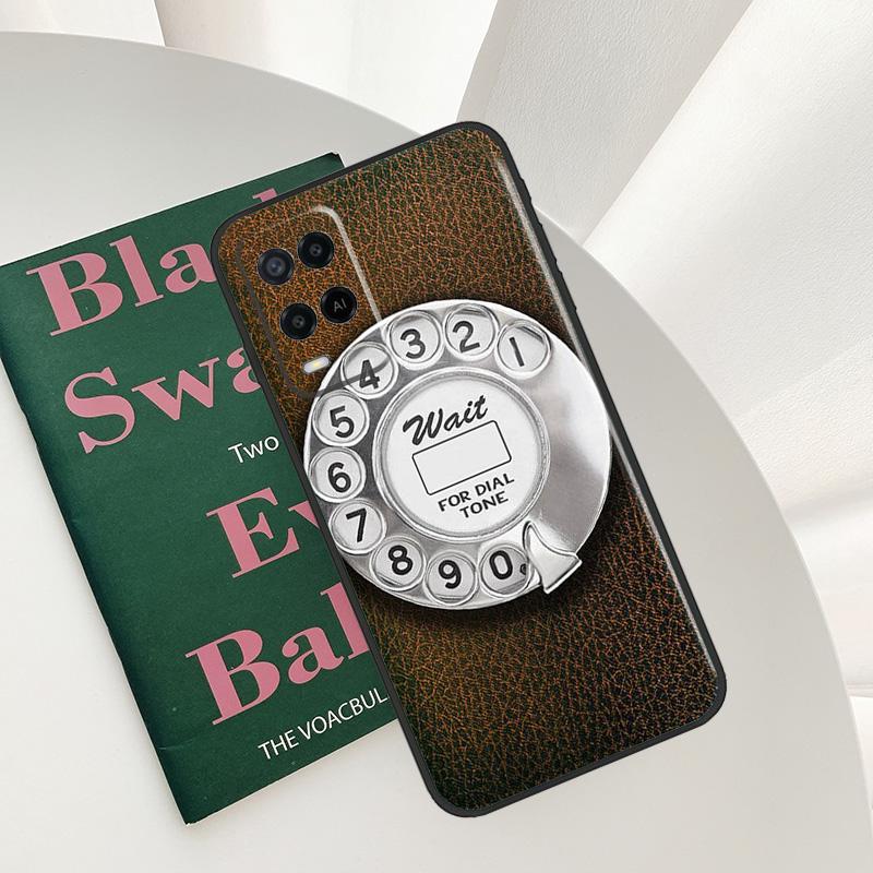 Retro Blue Payphone Vintage For OPPO A16 A76 A96 A5 A6 Pro A15 A17 A57 A18 A38 A58 A78 A98 A54 A74 A94 A40 A60 A80 Case