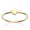 Gold Plated Ring 'Love' Golden - 4x4 Mm