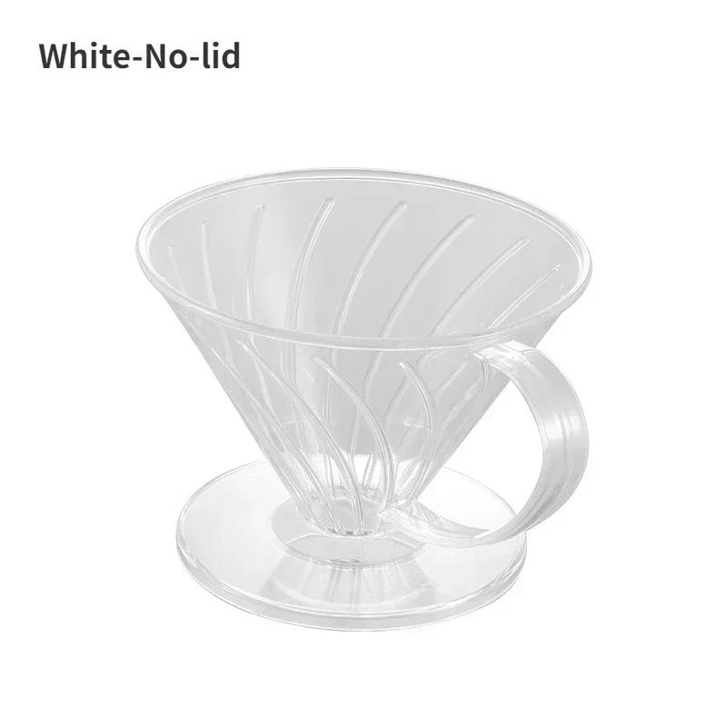 Чашка-фильтр для кофе ручной заварки, пластиковая, многоразовая, для эспрессо, воронка-дриппер для кофе, инструменты бариста для заваривания, воронка, фильтры, кофейная посуда