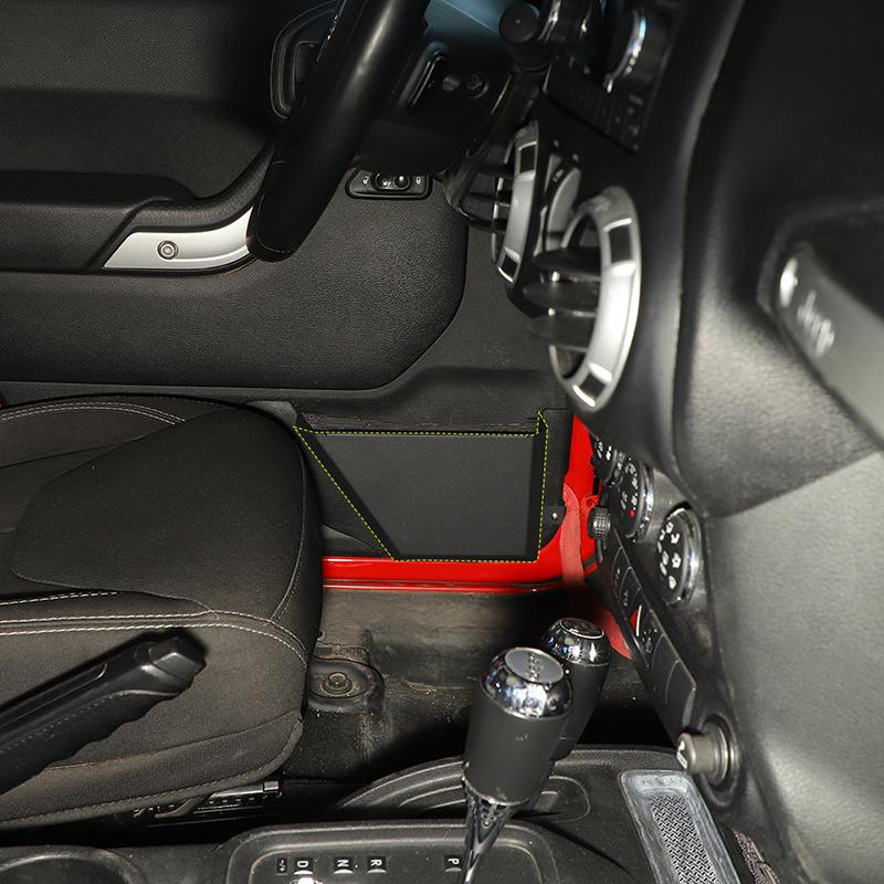 Металлическая сетка для передней и задней двери, карманный ящик для хранения, лоток для хранения водителя, пассажира, органайзер, подходит для Jeep Wrangler JK 2011-2017