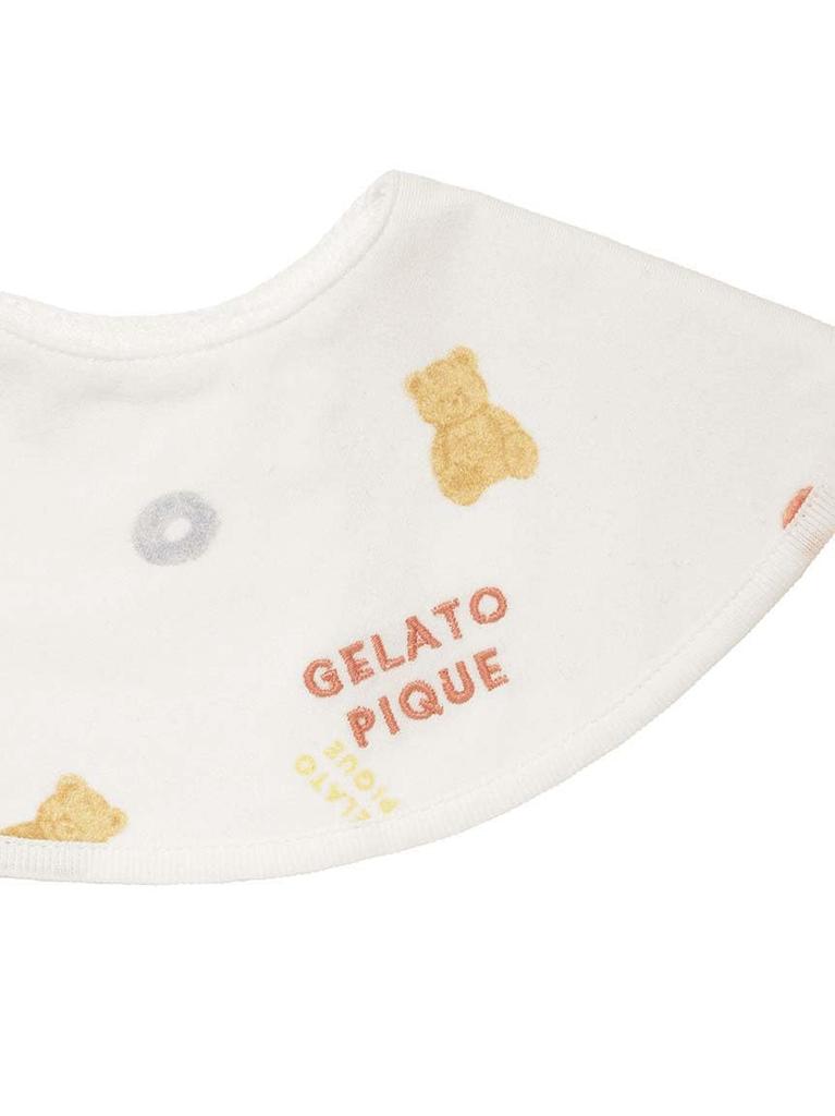 Gelato Pique Baby Cereal Bear Bib PBGG244688 OWHT F