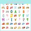 Клейкие стикеры Alphabet Lore для украшения чемодана/тележки 52 шт.