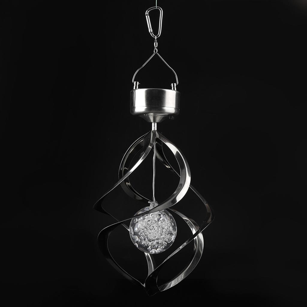 Светодиодный светильник Wind Chime Light на солнечной батарее, красочный подвесной светильник-вертушка для домашнего декора сада