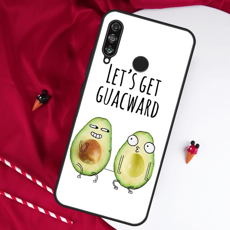 Funny Avocado Quotes For Huawei Nova Y61 Y91 Y73 Y72 Y90 Y70 Y60 12s 12i 11i 8i 9 10 SE P60 P30 Pro P40 Lite Case