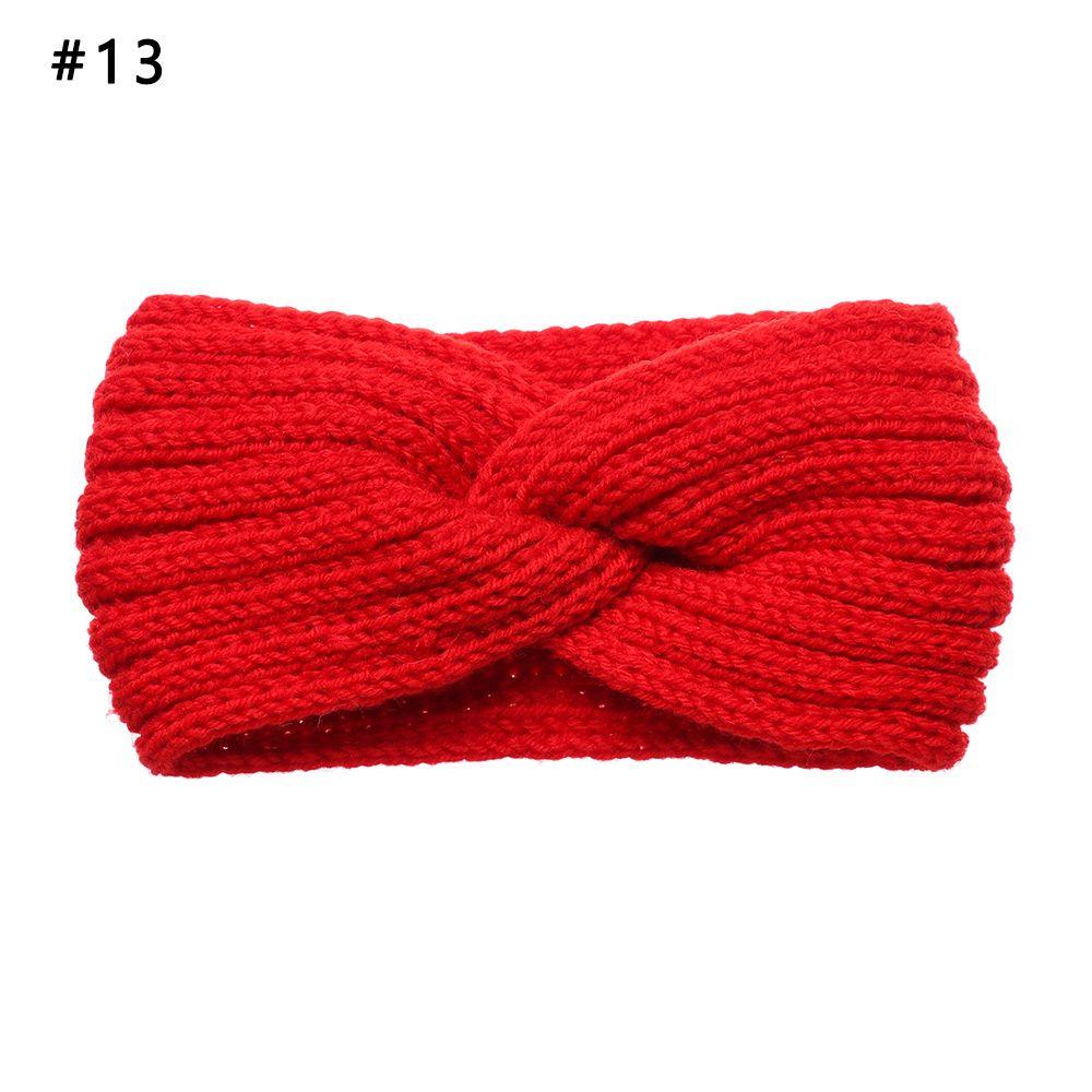 Теплые аксессуары для волос Женские плетеные повязки на голову с перекрестом Крючком Тюрбан Вязаные головные уборы Повязка на голову