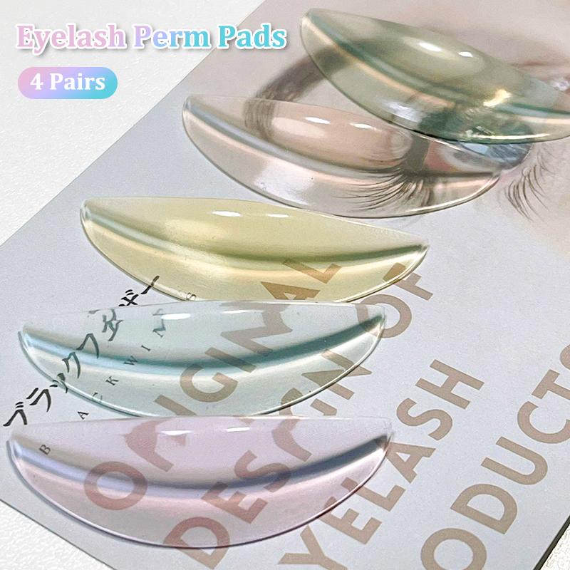 4 пары силиконовых подушечек для завивки ресниц, стержни для подъема ресниц, L-деформированные щипцы для завивки ресниц, аксессуары, аппликатор, инструменты для макияжа
