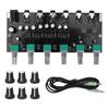 4 Way Stereo Sound Mixer Board 3.5mm Headphone Driver Power Amplifier Mixer Splitter 2 Way Input 4