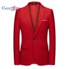 Men's Casual Blazer Jacket Slim Fit Sports Coat Business Suit Jackets One Button