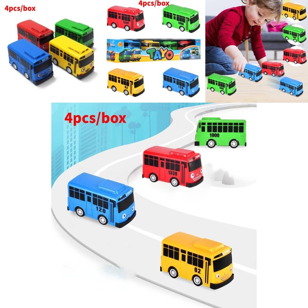Высококачественный мини-автобус в девяти цветах с открывающимися дверями, развивающий игровой набор