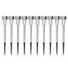 10Pcs Solar Lawn Lamp LED Landscape Garden Lights IP44 Waterproof Stainless Steel for Outside Yard
