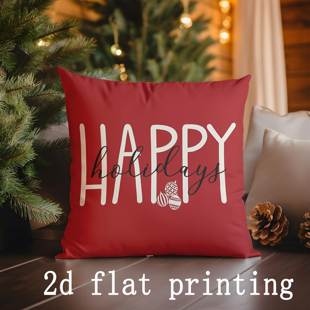 Home Decor Holiday-themed Pillow Covers Decor Suitable For Sofa Bedroom Car Pillow Cover Cushion Rectangular Back Cushion