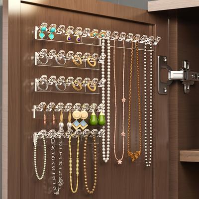 3 шт. Органайзер для украшений с защитой от спутывания с настенными крючками для ожерелий, браслетов и серег - Стойка-дисплей с 8 отверстиями, Башни для украшений