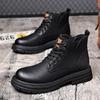 Martin Boots Men's Autumn and Winter High-top Cotton Shoes Men's Boots Retro Casual Tooling Snow Boots 2025