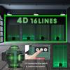 Multifunctional 16 Green Lines Laser Level 3 Degrees  Self-leveling Function Leveling Tool Omnidirectional