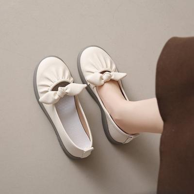 Модная женская обувь с круглым носком, летние слипоны с бантом, женские балетки Мэри Джейн, Y2k шик, острый носок, оптовая скидка, акция, обувь