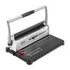 Coil Spiral Binding Machine, Manual Book Maker 34-Holes Binding 120 Sheets, Punch Binder with Adjustable Side Margin, for Letter Size, A4, A5