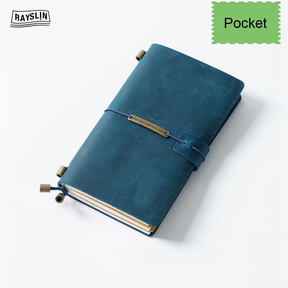 7 Colors 4 Sizes Travel Journal Genuine Leather Cover Handmade Notebook DIY A5 Diary Office School Note Book Free Embossing Name