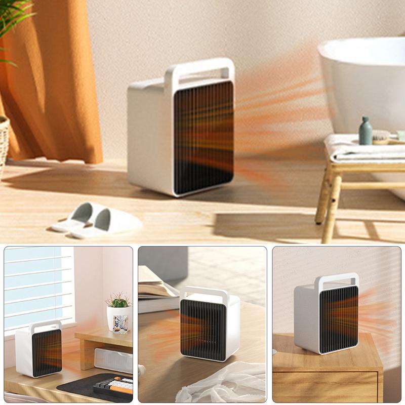Heater Portable Small Space 900W Heater Fast Heating Lightweight Desktop Warm Air Heater Indoor Home Office Household